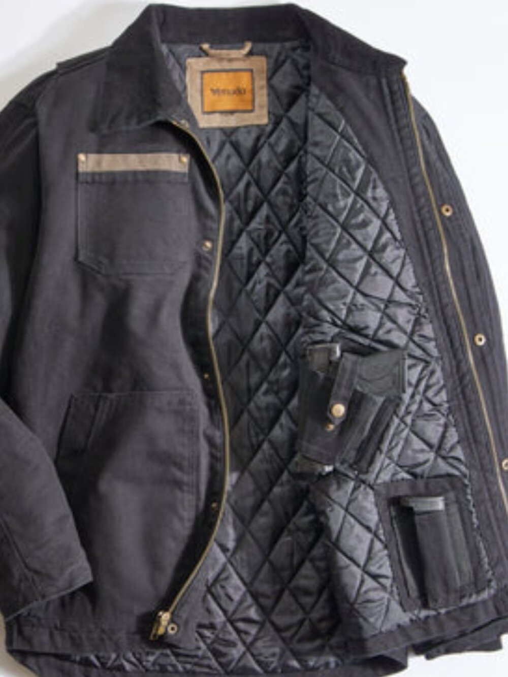Canvas Concealed Carry Jacket - Black | Large